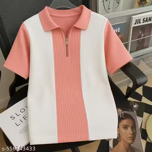 Color Block Polo Shirt