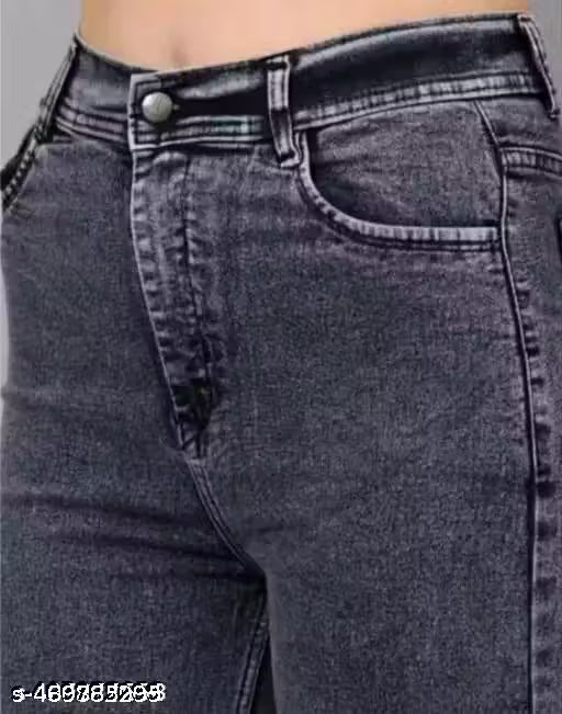 Acid Wash Wide Leg High-Waisted Jeans