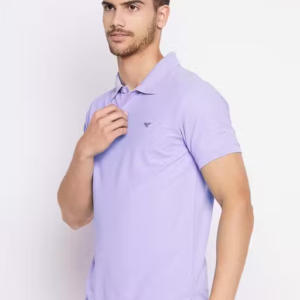 Men’s Solid Cotton Polo T-Shirt