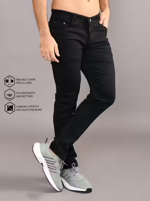 Men’s Slim-Fit Stretch Denim Jeans - Image 4