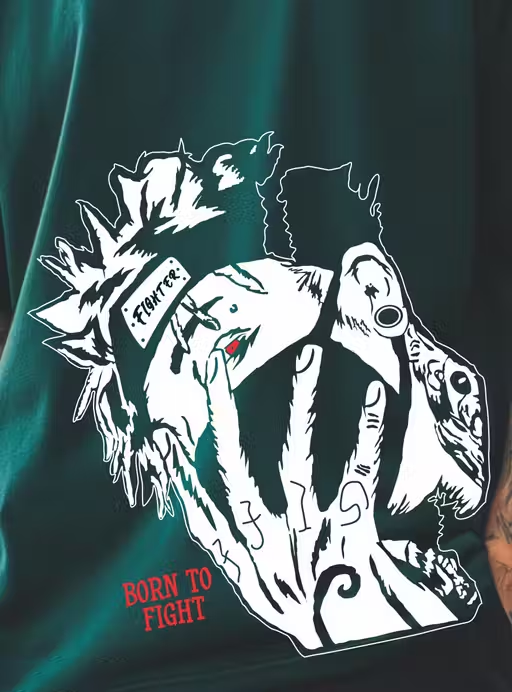 Men Graphic Oversized Streetwear T-Shirt - Image 3